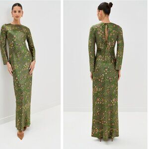 NWOT！Veronica Beard Gemma floral silk-blend maxi dress